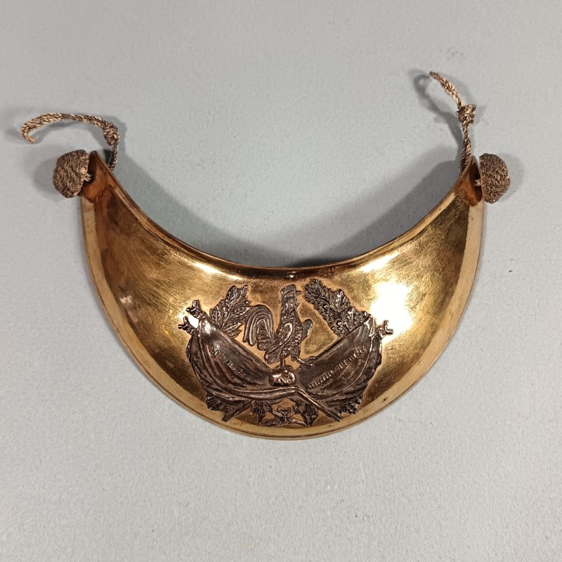 HAUSSE COL AU COQ D'OFFICIER D'INFANTERIE OU GARDE NATIONALE LOUIS PHILIPPE ET SECONDE REPUBLIQUE 1848 1852